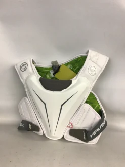 Used Maverik SHOULDER PAD Lacrosse Shoulder Pads White MD