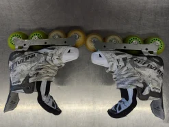 Used Mission INHALER WM 03 Senior Roller Quad Skates White Senior 4