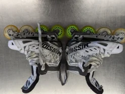 Used Mission INHALER WM 03 Senior Roller Quad Skates White Senior 4