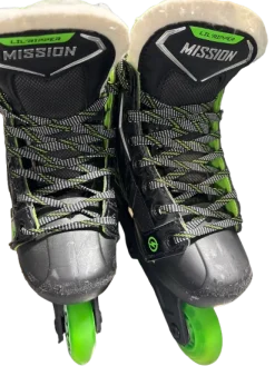 Used Mission LIL RIPPER Junior Roller Quad Skates Green Adjustable