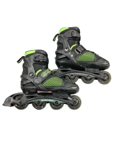 Used Mongoose ADJUSTABLE ROLLERBLADES Junior Aggressive Skates Black Junior 05