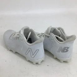 Used New Balance FREEZE LX V3 JR 2 LACROSSE CLEATS LAX Cleats Boys White Junior 02