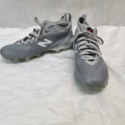 Used New Balance FREEZE LAX Cleats Mens Grey Senior 6.5