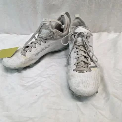Used New Balance FREEZE LAX Cleats Mens White Senior 8.5