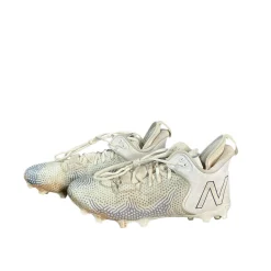 Used New Balance LAX Cleats Mens White Senior 11.5