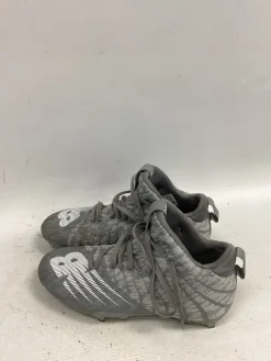 Used New Balance LAX Cleats Boys Grey Junior 04