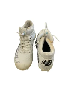Used New Balance LAX Cleats Boys White Junior 03