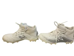 Used New Balance LAX Cleats Boys White Junior 03