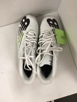 Used New Balance LAX Cleats Mens White Senior 11