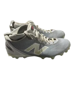Used New Balance LAX Cleats Mens Grey Senior 10