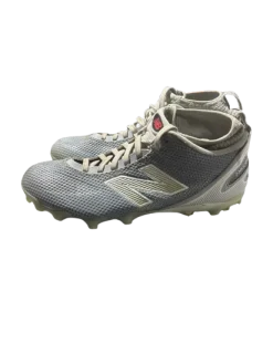 Used New Balance LAX Cleats Mens Grey Senior 10