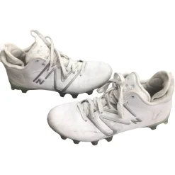 Used New Balance LAX Cleats Mens White Senior 8.5