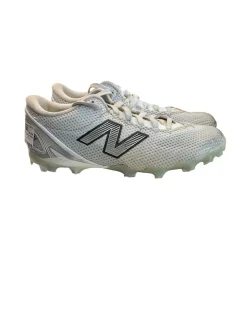 Used New Balance LAX Cleats Mens White Senior 7.5