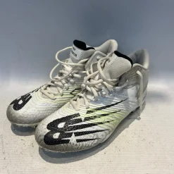 Used New Balance RUSH LAX Cleats Mens White Senior 7.5