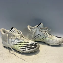 Used New Balance RUSH LAX Cleats Mens White Senior 7.5