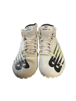 Used New Balance RUSH SZ 6.5 LAX Cleats Womens White Senior 6.5