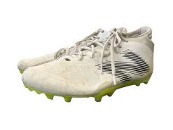 Used New Balance RUSH V4 LAX Cleats Mens White Senior 9.5