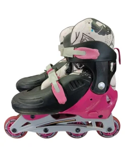 Used NEW BOUNCE Senior Rec Fitness Skates Pink Adjustable