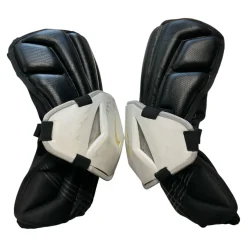 Used Nike ELBOWS Lacrosse Arm Pads/Guards Black Senior