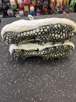 Used Nike HURACHE 7 LAX Cleats Mens White Senior 11.5