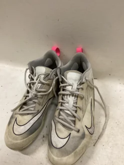 Used Nike LACROSSE LAX Cleats Mens White Senior 10.5