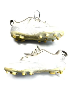 Used Nike LAX Cleats Boys White Junior 03.5