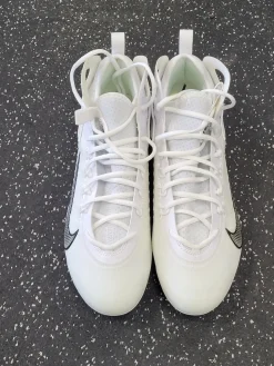 Used Nike LAX Cleats Mens White Senior 12