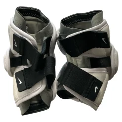 Used Nike VAPOR ELBOWS Lacrosse Arm Pads/Guards White Senior