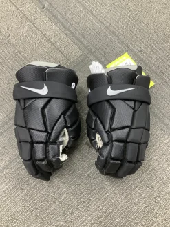 Used Nike VAPOR Lacrosse Gloves Mens Black SM
