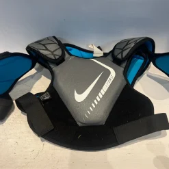 Used Nike VAPOR LT Lacrosse Shoulder Pads Grey LG