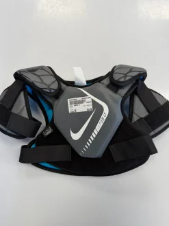 Used Nike VAPOR LT Lacrosse Shoulder Pads Grey SM