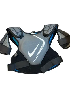 Used Nike VAPOR LT Lacrosse Shoulder Pads Grey LG