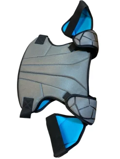 Used Nike VAPOR LT Lacrosse Shoulder Pads Grey LG