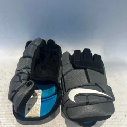Used Nike VAPOR LT Lacrosse Gloves Junior Grey MD