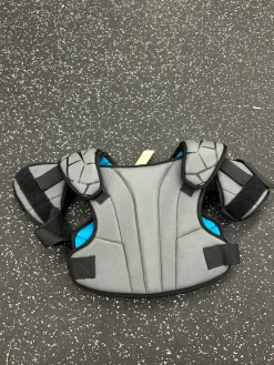 Used Nike VAPOR LT Lacrosse Shoulder Pads Grey MD