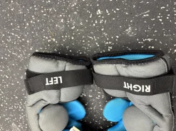 Used Nike VAPOR LT YOUTH Lacrosse Arm Pads/Guards Grey MD