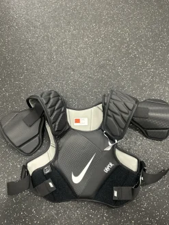 Used Nike VAPOR NOCSAE Lacrosse Shoulder Pads Black LG