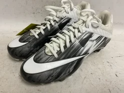 Used Nike VPR 856507-100 LAX Cleats Mens Black And White Senior 7.5