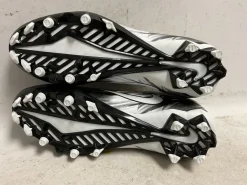 Used Nike VPR 856507-100 LAX Cleats Mens Black And White Senior 7.5