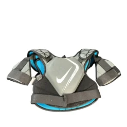 Used Nike YOUTH VAPOR LT Lacrosse Shoulder Pads Grey MD