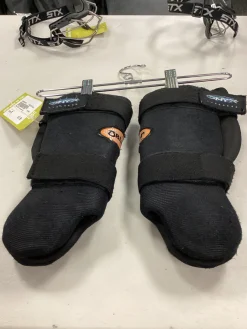 Used OBLIMOR Lacrosse Shin Guards Black MD