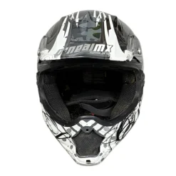 Used Oneal MOTO Adult Motocross Helmet Grey Medium