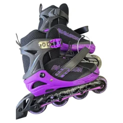 Used PAPAISON INLINE SKATES SIZE 5-7.5 Senior Rec Fitness Skates Purple Adjustable
