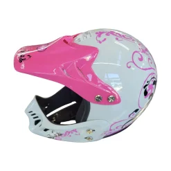 Used POLARIS YTH XXS HELMET Junior Helmet Pink XXS