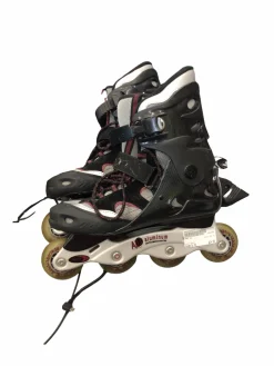 Used PRO 44 Senior Roller Quad Skates Black Senior 10