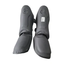 Used PRO MMA SHIN GUARDS Martial Arts Shin Pads Black LG