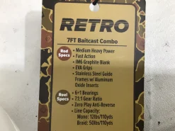 Used PROFISHIENCY RETRO 7FT MD HEAVY ROD ONLY Fishing Rod Only