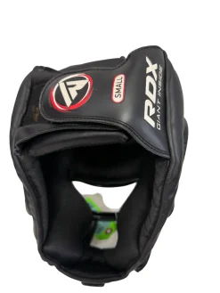 Used RDX HGR T1B Boxing / Martial Arts Head Gear w/ Removable Mask Black SM
