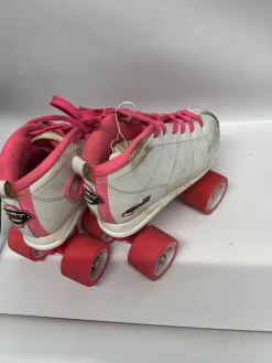 Used ROCKET CRAZY Junior Roller Quad Skates White Junior 01