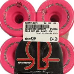 Used ROLLERBONES 8PACK Inline Wheels 62MM